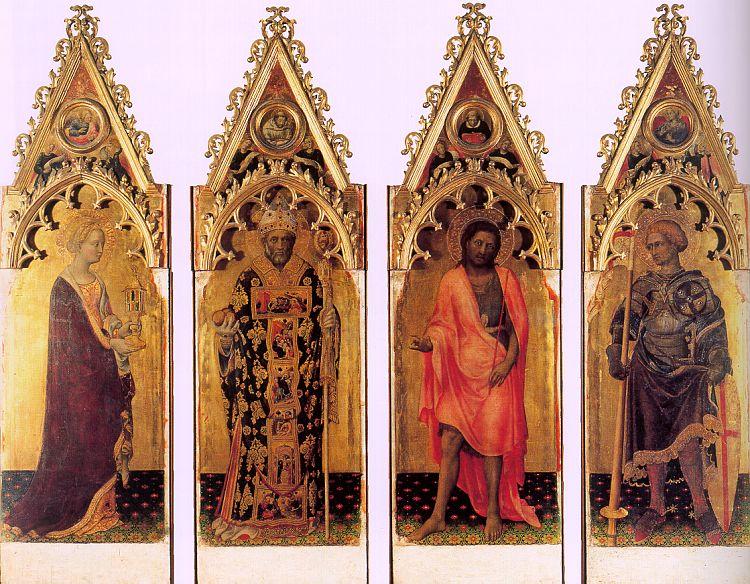 Gentile da  Fabriano Four Saints of the Quaratesi Polyptych